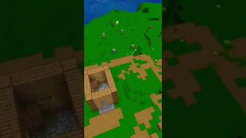 Transforming villager houses in Survival #minecraft #shorts