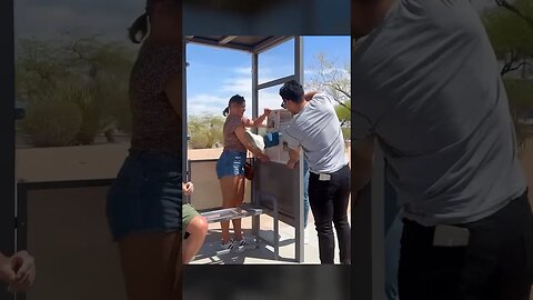 He’s Going Through Glass? 😲