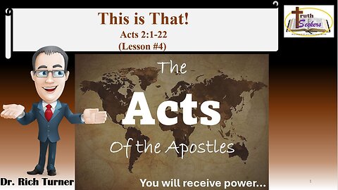 Acts 2:1-22 – This is That! – Lesson #4