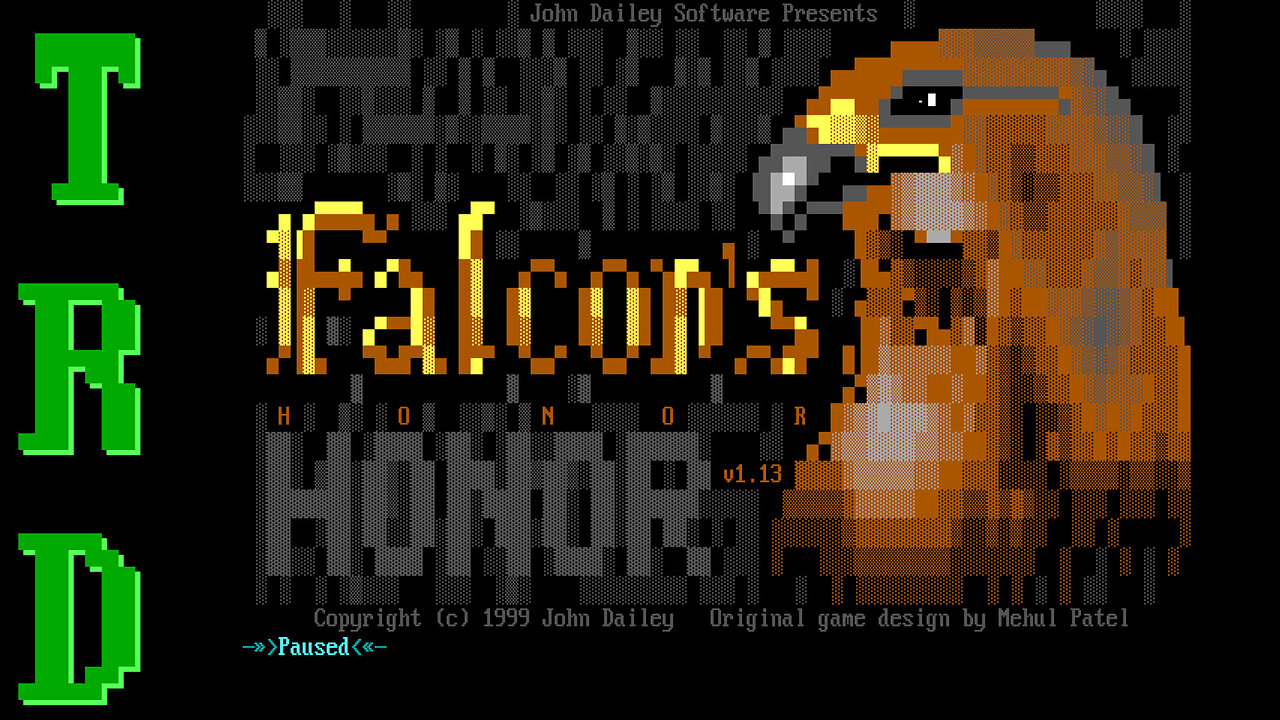 BBS Door Games - Falcon's Honor | Retro Gaming | Text RPG