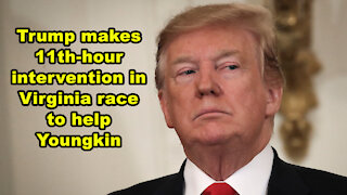 Trump makes 11th-hour intervention in Virginia race to help Youngkin - Just the News Now