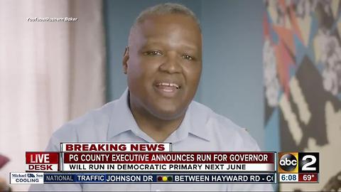 PG County Executive Rushern Baker announces run for mayor