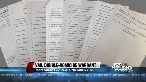 Warrant: Vail man admitted to plotting murder of wife, child