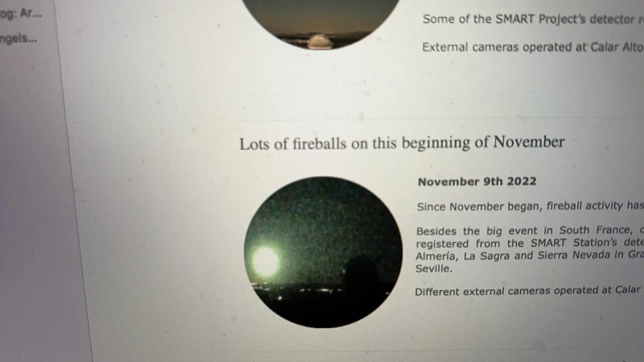 November Begins with lots of fire balls