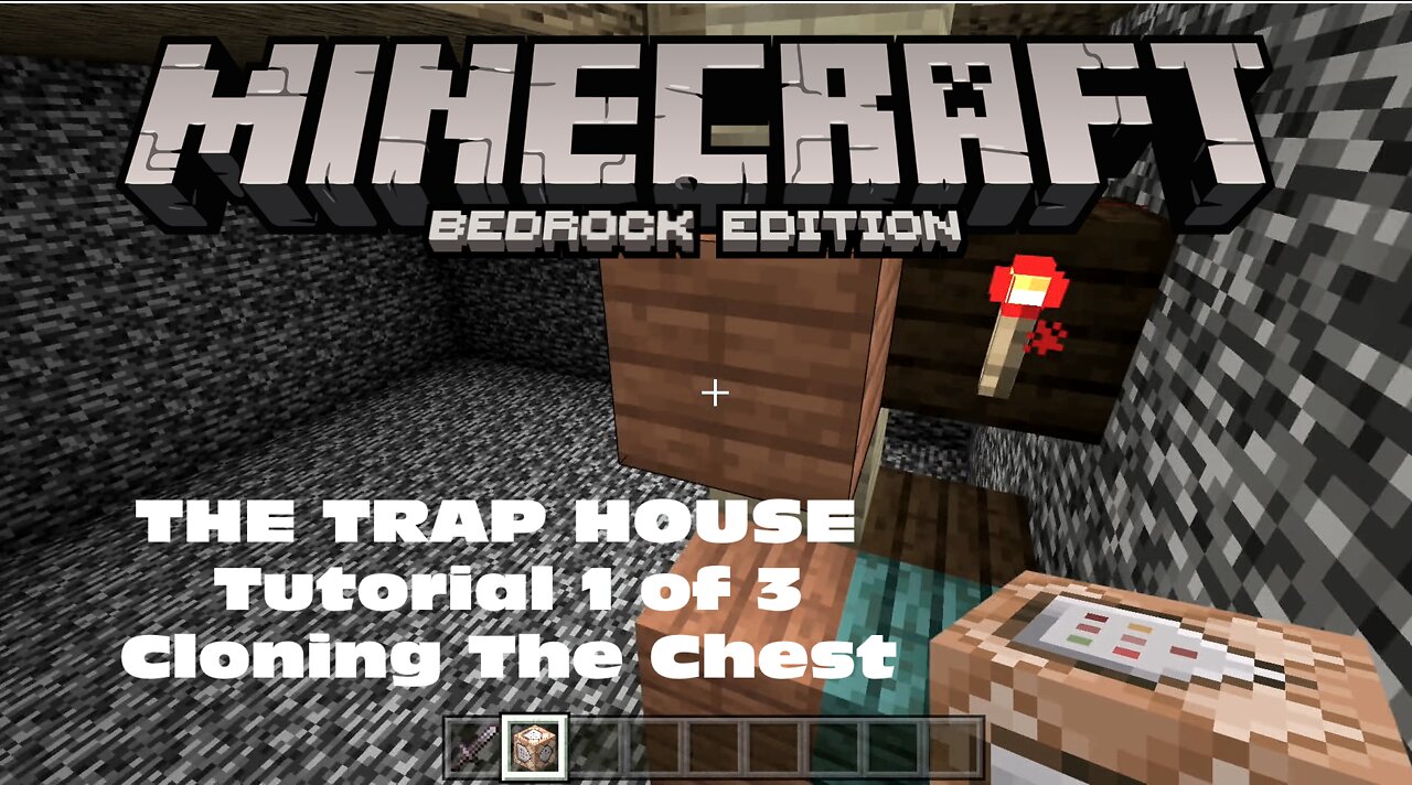 Minecraft House Build with Booby Trap Chest - Tutorial 1