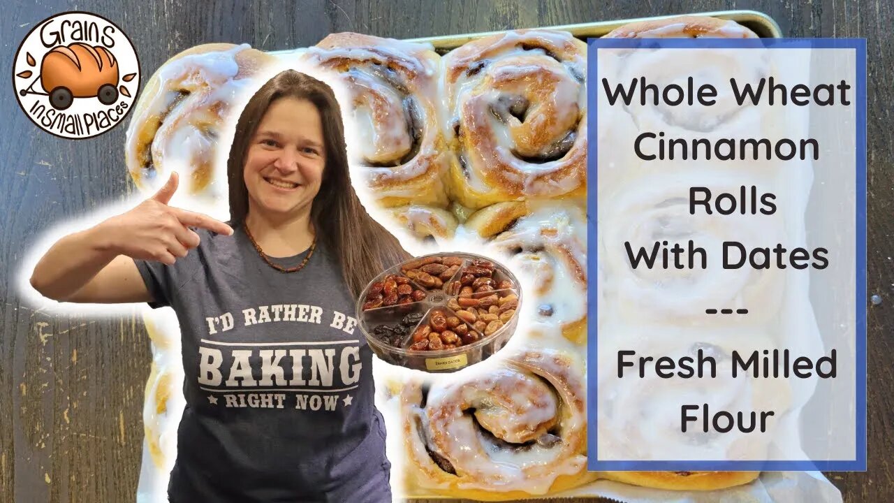 Whole Wheat Cinnamon Rolls With Dates | Fresh Milled Flour