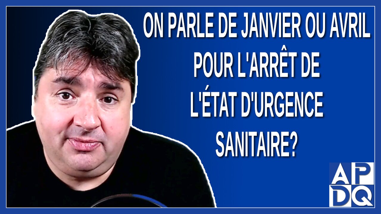 On parle de janvier ou avril pour l'arrêt de l'état d'urgence sanitaire