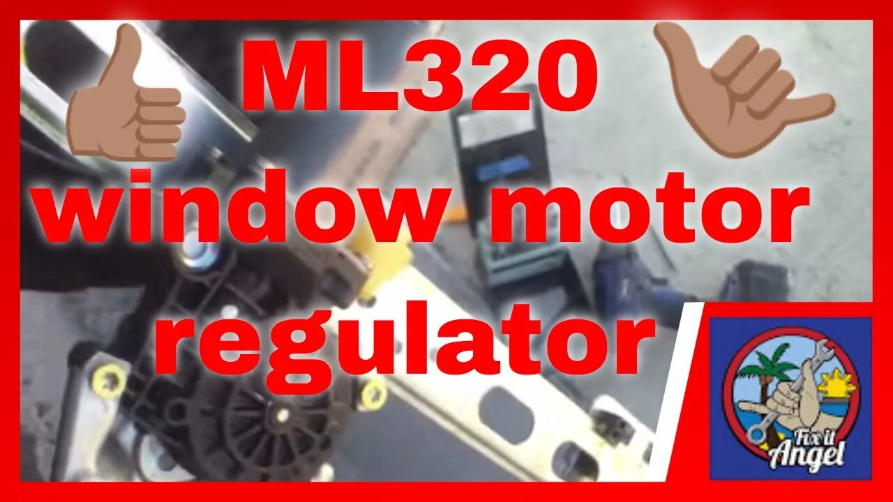 How to replace rear window regulator motor Mercedes ML320 √ Fix it Angel