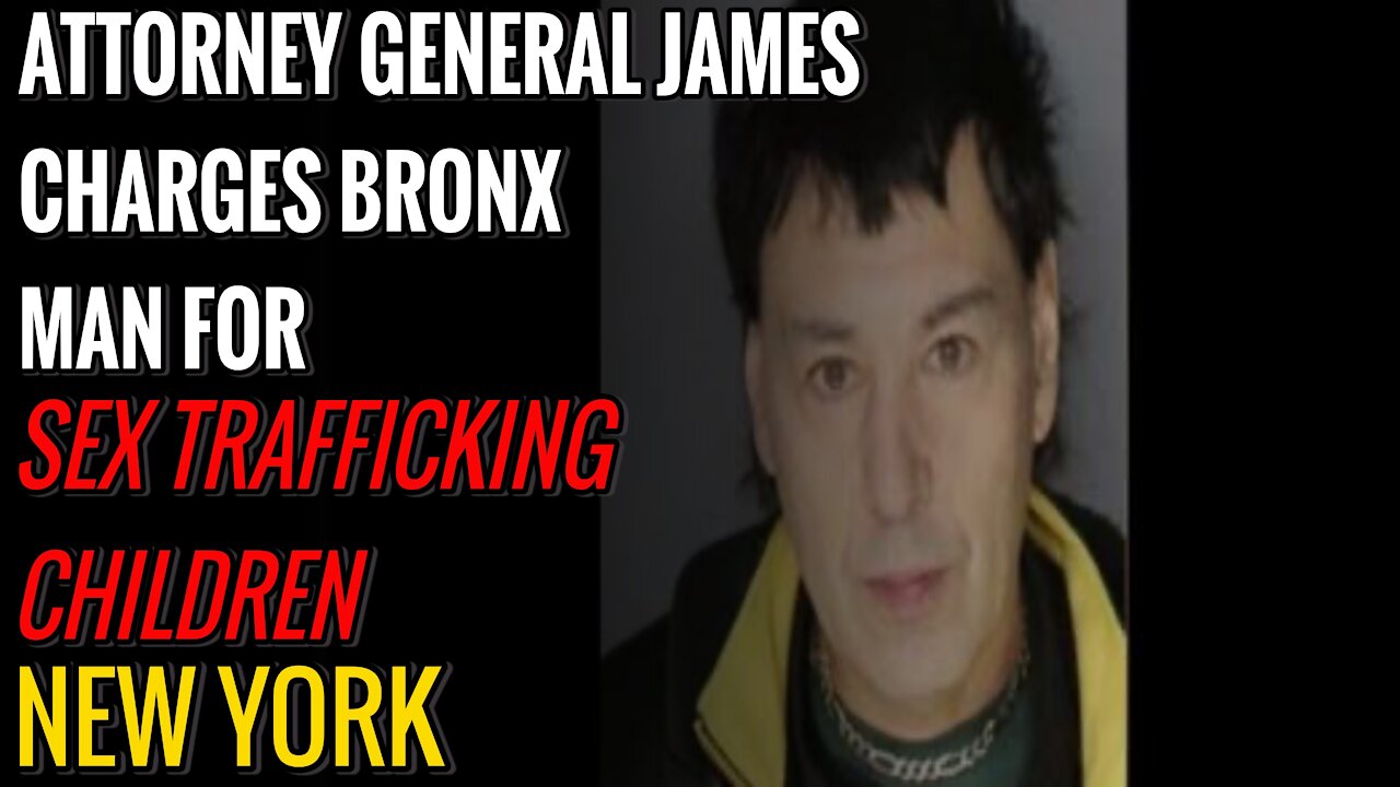 A.G. James Charges Bronx Man for Sex Trafficking Children | 𝐓𝐃𝐓