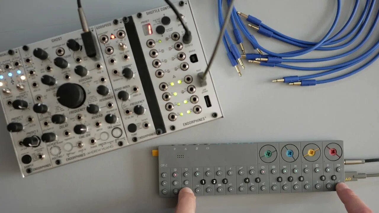 making Beats & spitting Bars // @Endorphines 42hp & OP-Z