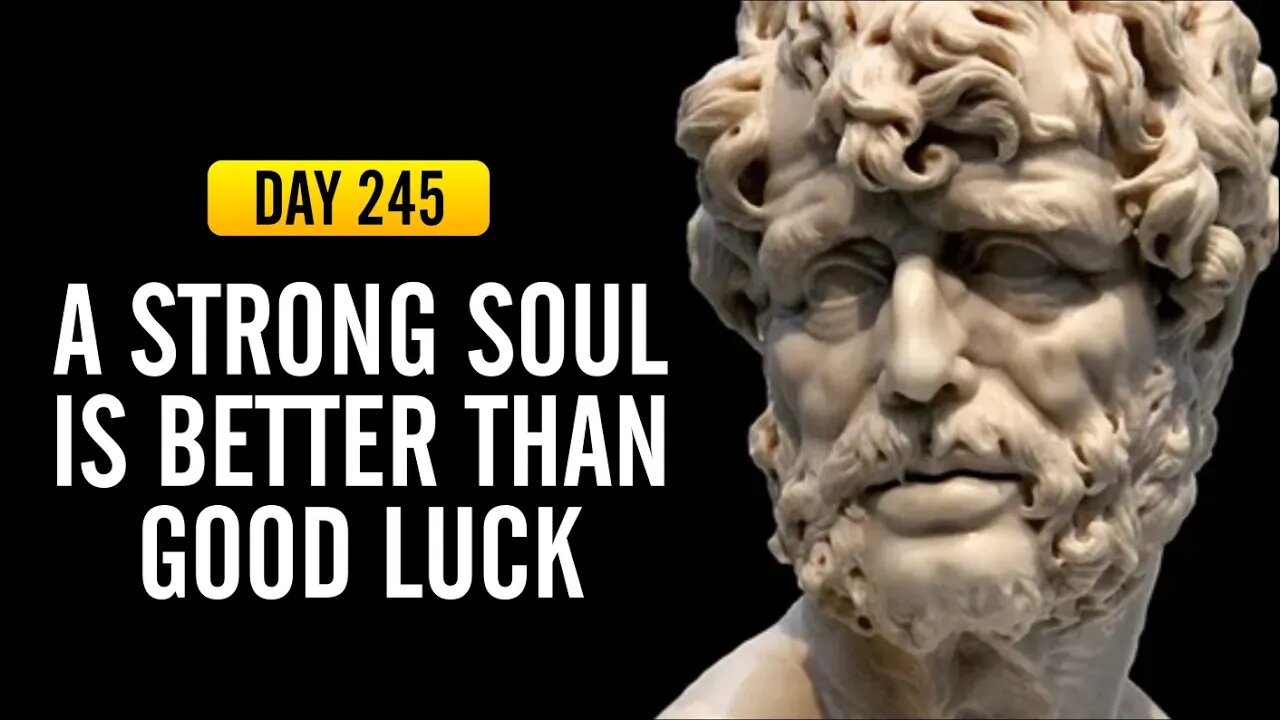 A Strong Soul is Better than Good Luck - DAY 245 - The Daily Stoic 365 Day Devotional