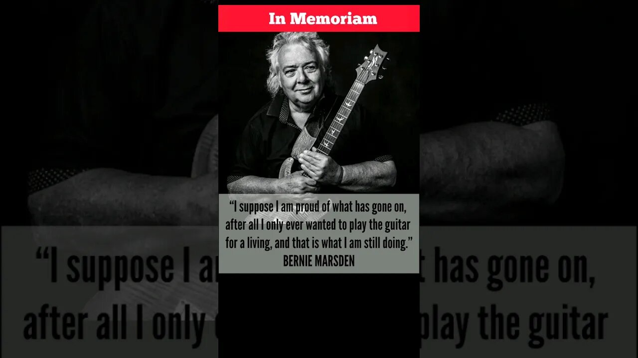 IN MEMORIAM BERNIE MARSDEN (1951-2023) | Keep Rocking in Heaven #rockband #musicchannel #rockstory