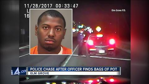 Man turns himself into police after chase