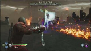 Flame Phantom Boss Fight | God of War: Ragnarök 4K Clips (PS5, PS4) | God of War Ragnarok