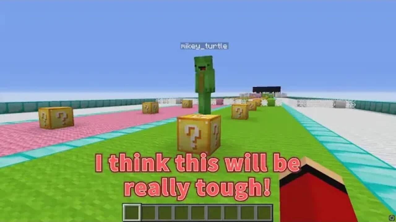 Playing & A LUCKY BLOCK RACE in Minecraft