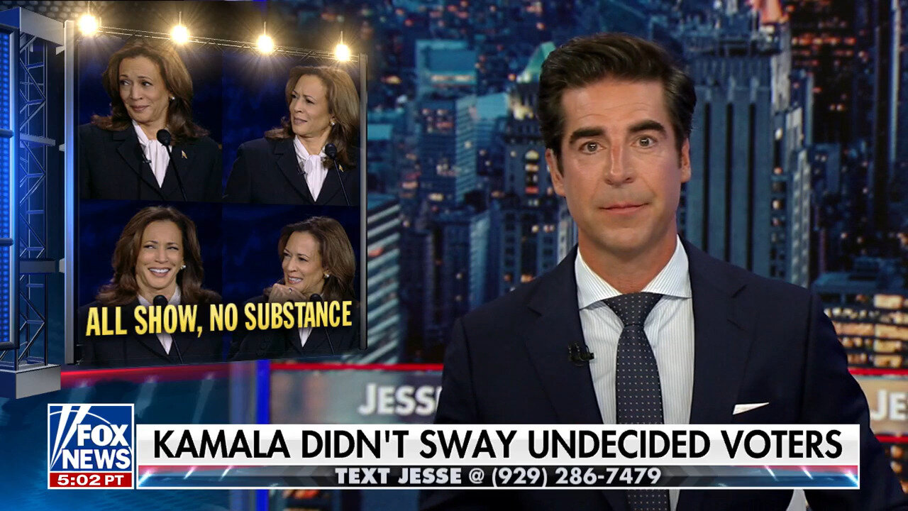 Jesse Watters: Kamala Harris Performed, But She Wasn't Persuasive At The Debate