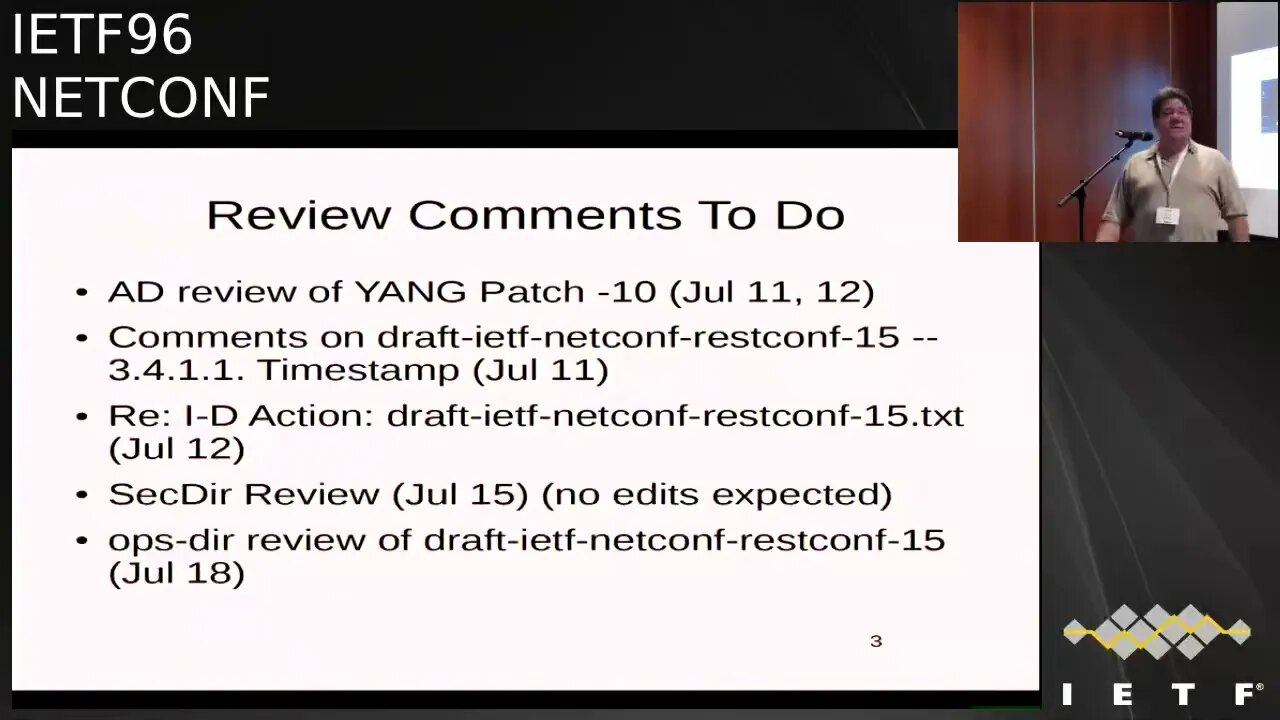 NETCONF 20160720 1000