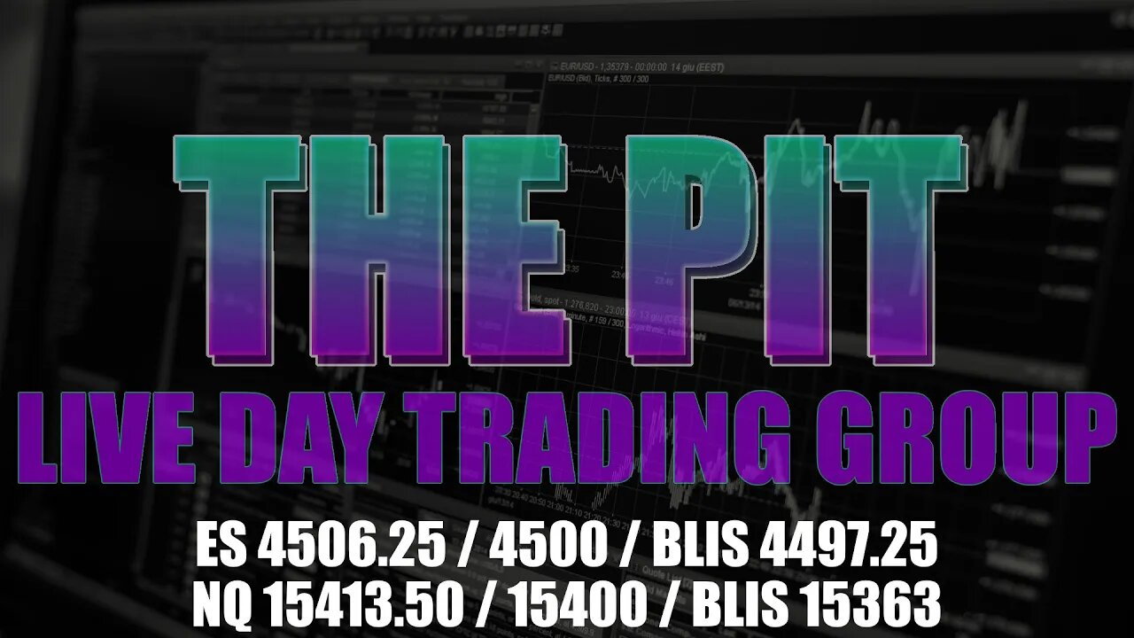 ES NQ Into Support - Low End Of Balance - Premarket Trade Plan - The Pit Futures Trading