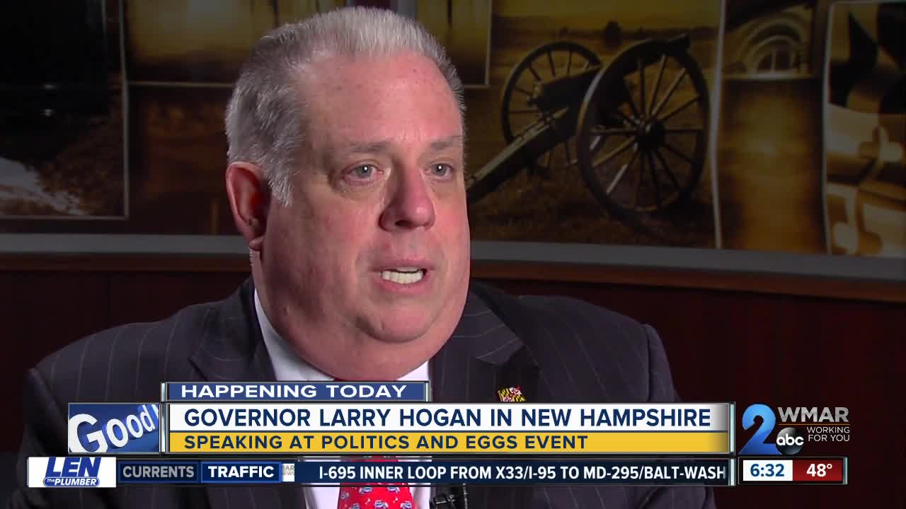 Hogan will speak at "Politics & Eggs" in New Hampshire