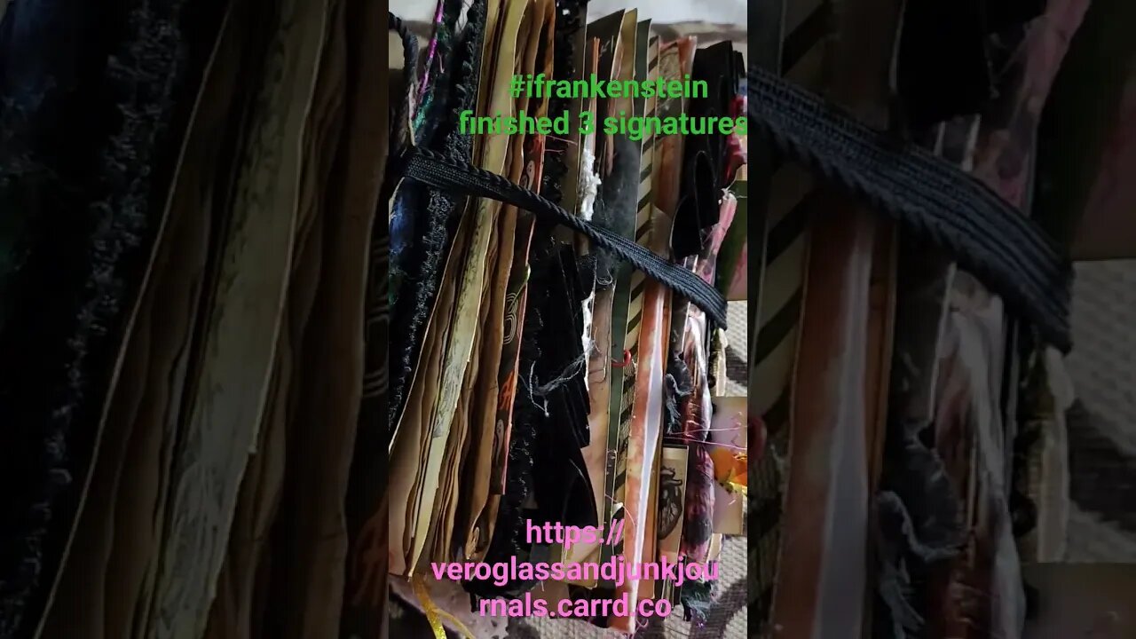#ifrankenstein #junkjournal w. #ephemera #holloween 3 sig. https://veroglassandjunkjournals.carrd.co