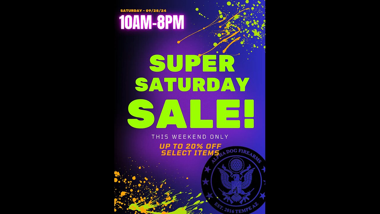 Super Saturday Sale!