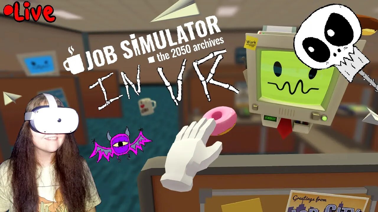 Job Simulator: The 2050 Archives VR [Working overtime in the Metaverse!!]