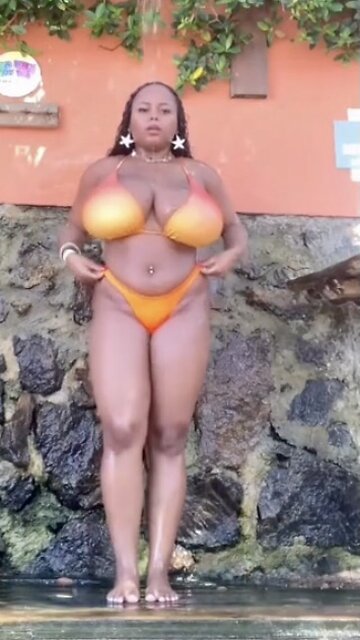 Debora-huge Brazilian bikini breasts