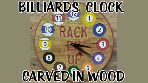 MAKING A WOOD BILLIARDS CLOCK