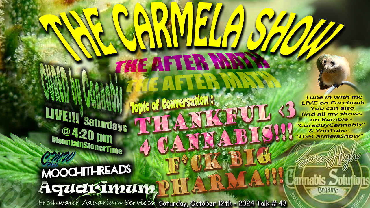 The Carmela Show - Talk #43 - Thankful 4 Cannabis Fuck BiG Pharma