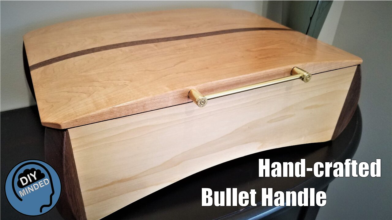 Maple Keepsake Box with a Bullet Handle