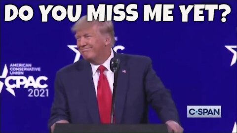 “DO YOU MISS ME YET?” - Donald Trump Arrives at #CPAC2021