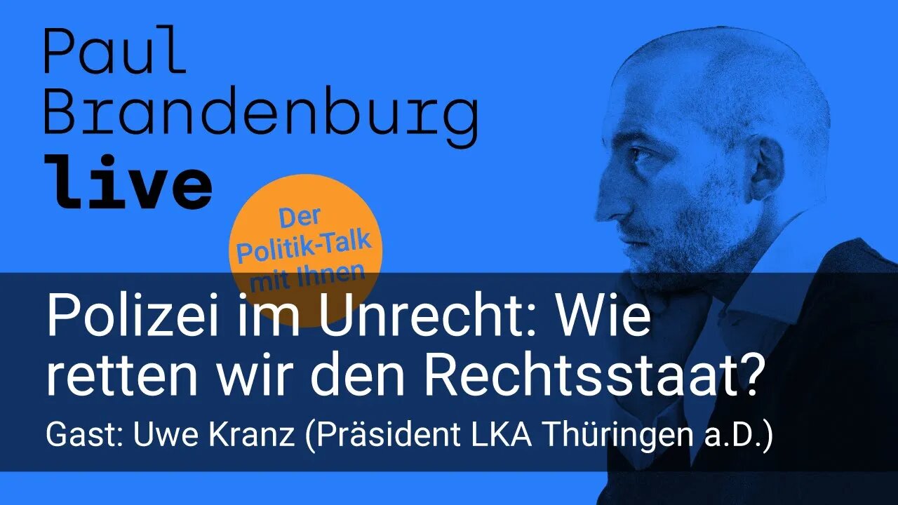 #33 - Polizei im Unrecht: Wie retten wir den Rechtsstaat? Gast: Uwe Kranz