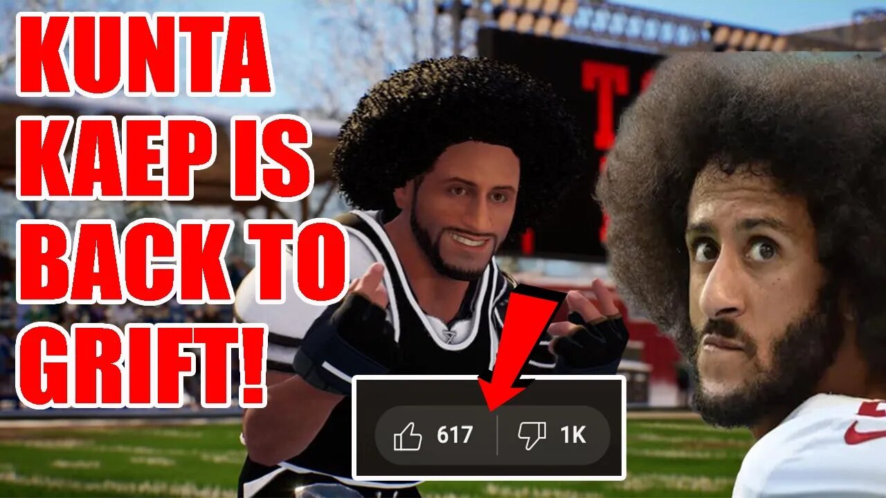 WASHED UP Ex QB Colin Kaepernick announces a new GRIFT with video game and the trailer gets RATIOED!