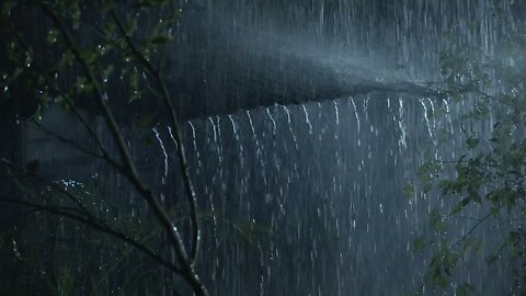 Sleep Instantly with Heavy Rain & Very Strong Thunder on Tin Roof | Thunderstorm Sounds for Sleeping