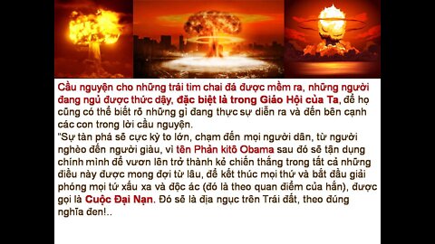 Các con đang trên bờ vực của Thế Chiến Thứ 3 ... HÃY CẦU NGUYỆN NHƯ CHƯA BAO GIỜ TRƯỚC ĐÂY!