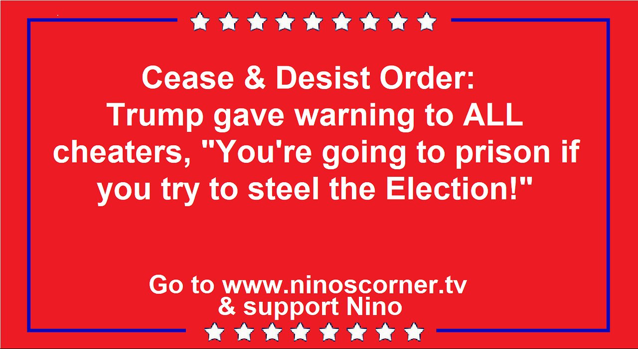 Cease & Desist Order by Trump
