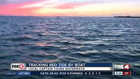 Tracking red tide in Southwest Florida waterways by boat - 6:30am live report