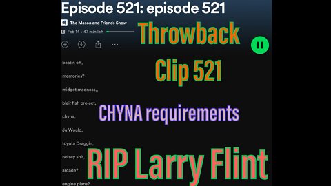 the Mason and Friends Show Episode 521 clip