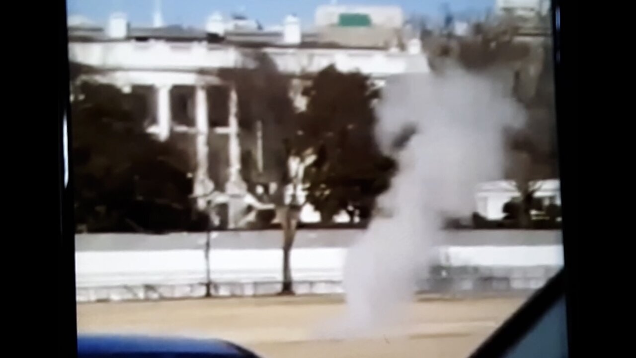 Mystery Smoke coming from under the White House in DC