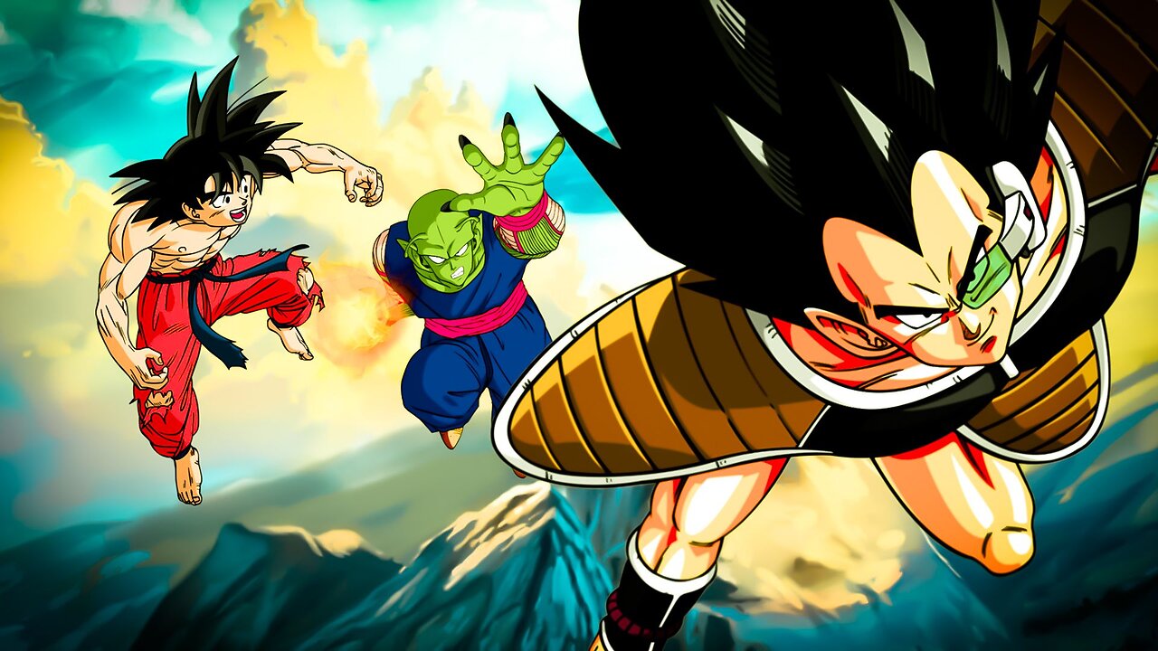 Raditz vs Goku&Piccolo