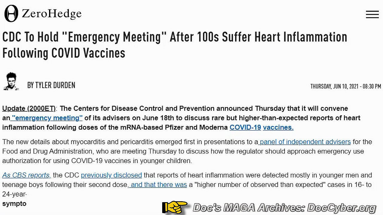 Zerohedge CDC Covid-19 Vaccine Article Shadowbanned By Facebook