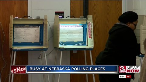 People across Nebraska lined up Tuesday to cast their ballots