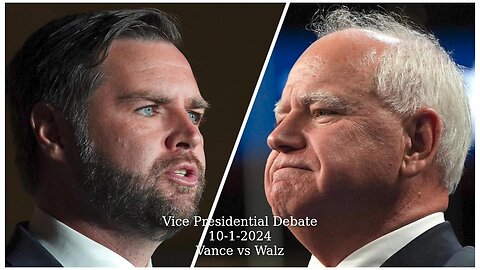 Vice Presidential Debate - Vance vs Walz