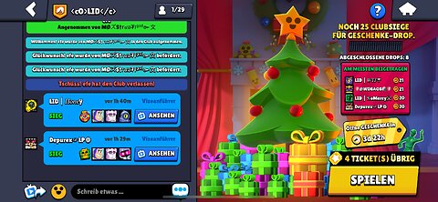 Brawl Stars Tannenbaum Livestream #1 - (GER/ENG)