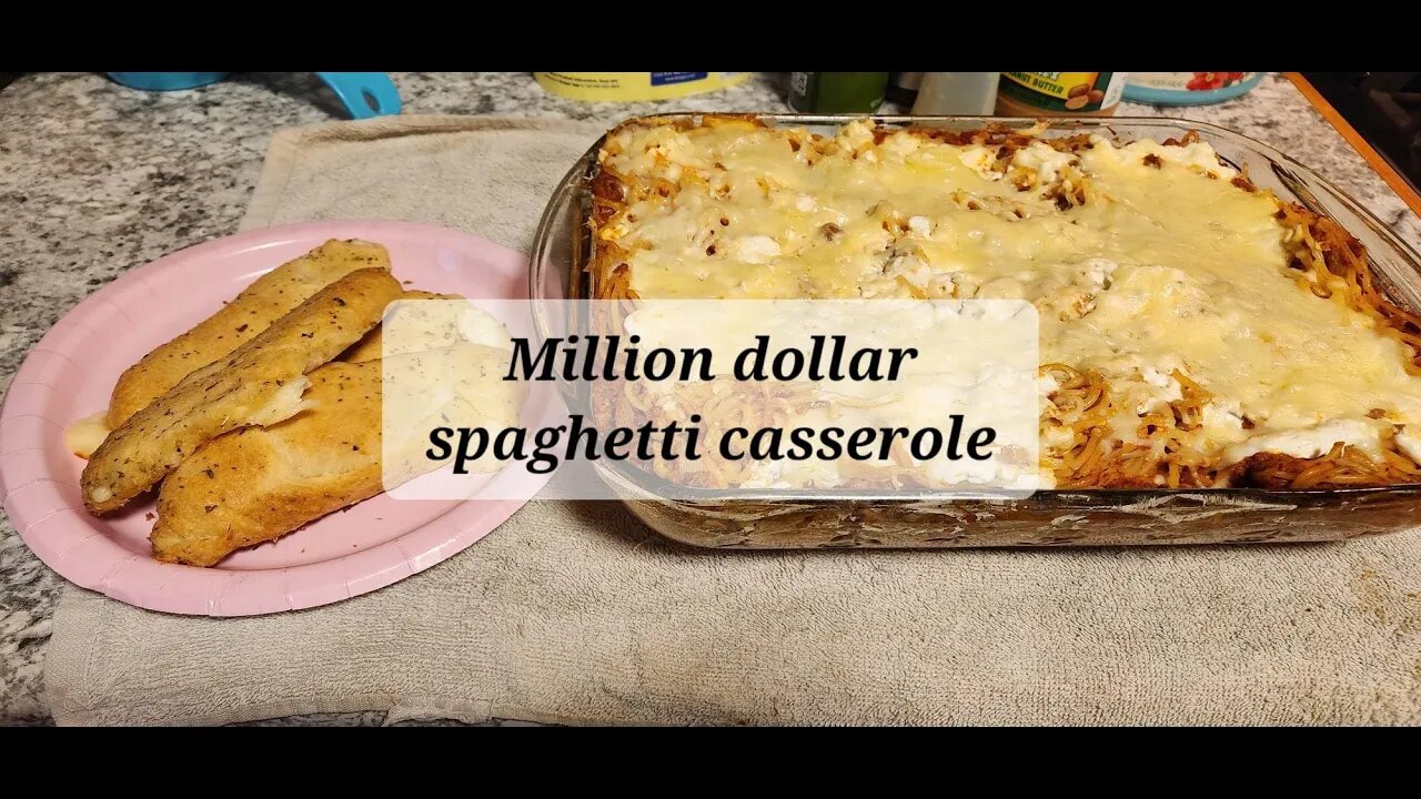 Special request Millionaire spaghetti @LittleVillageHomestead and Cheesy breadsticks #spaghetti