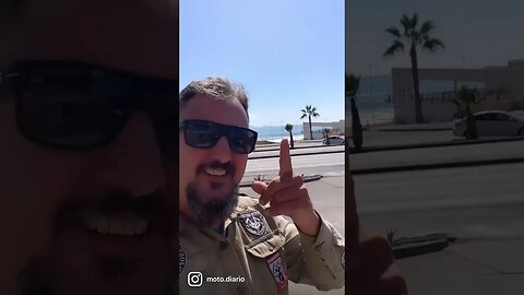 Chegamos na costa do Pacífico de motoca