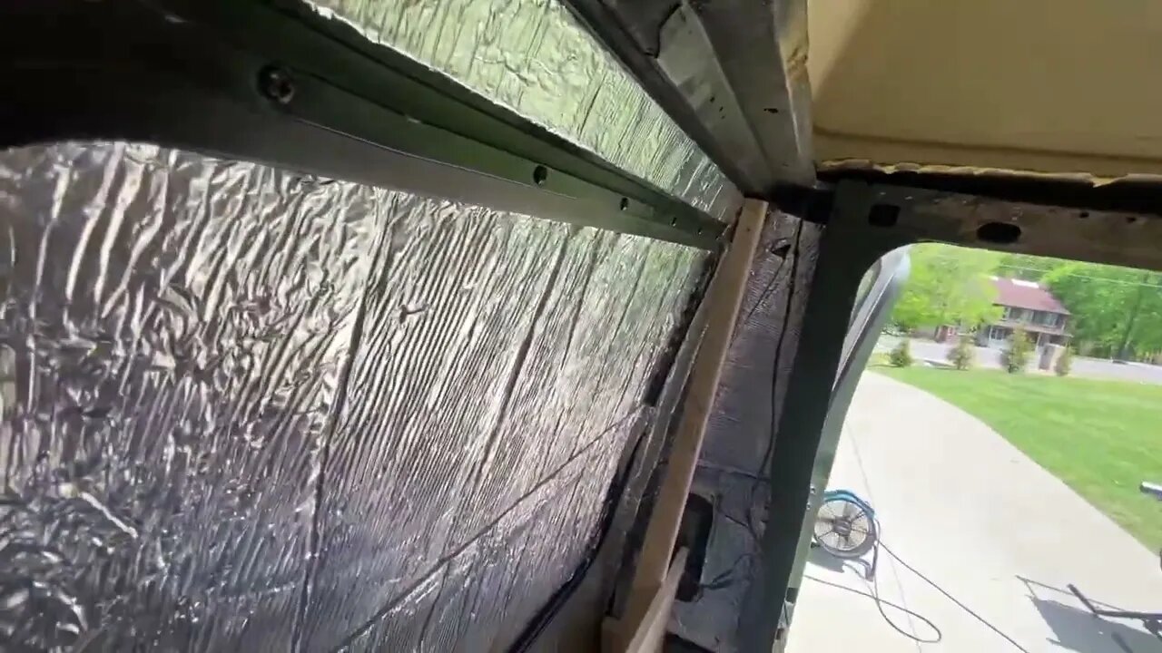 Installing cedar panel walls and wool insulation in the ‘69 Ford Campervan