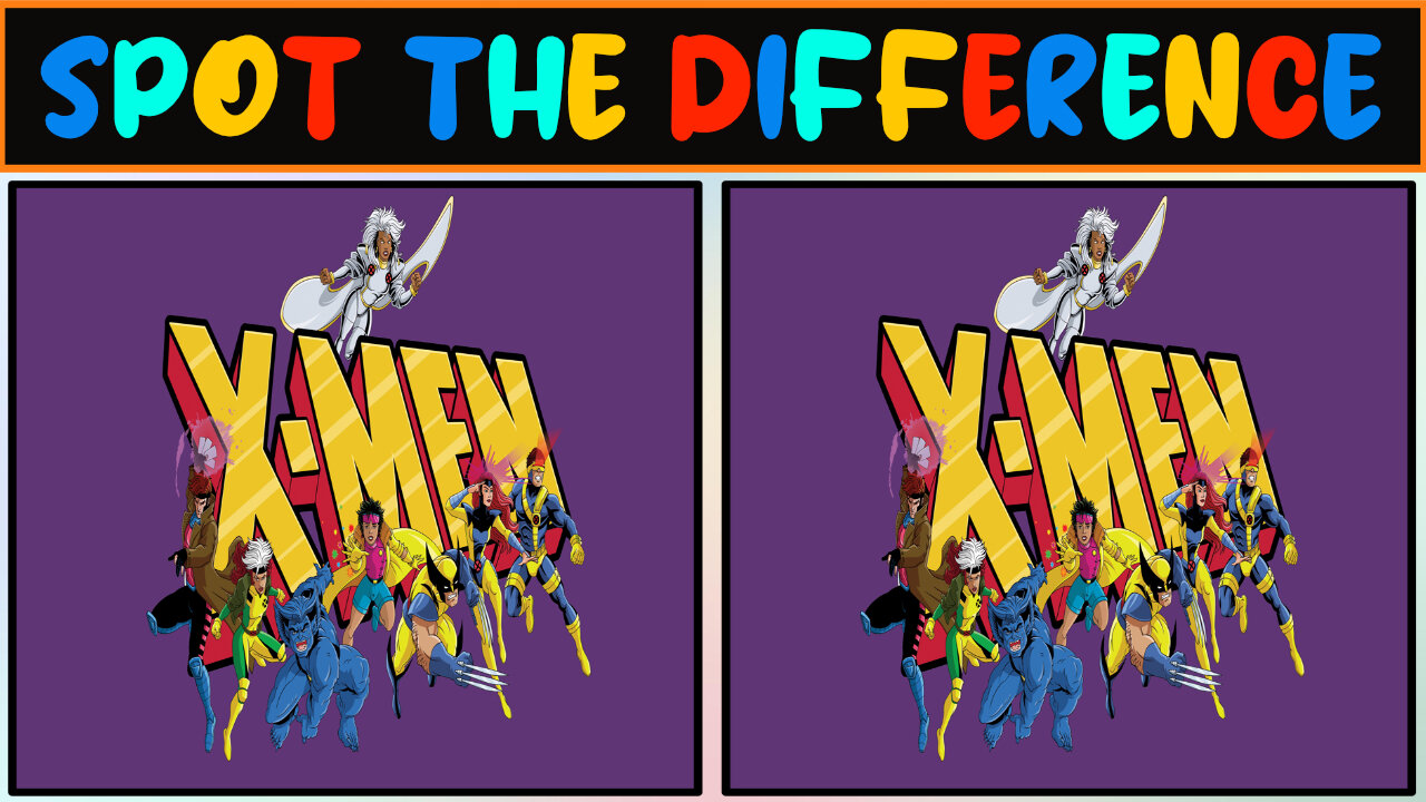 Spot The Difference - X-Men Edition - Find 5 Differences with 5 Games - Fun For All To Play (HARD)