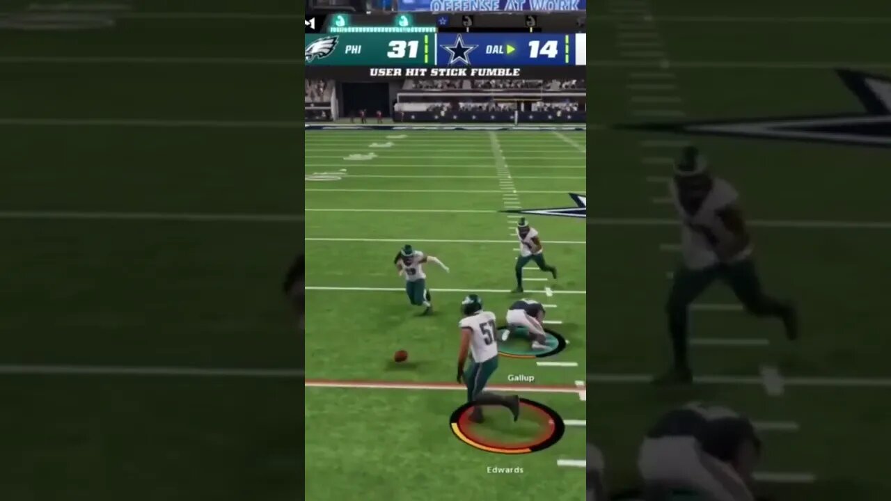 MADDEN 23 HIT STICK MOMENT #drw15 #madden23 #fail