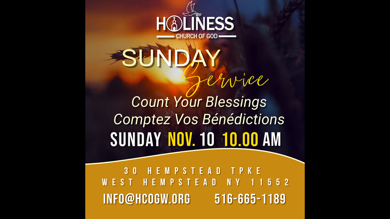 HCOG || Sunday Service 10AM 11/10/24